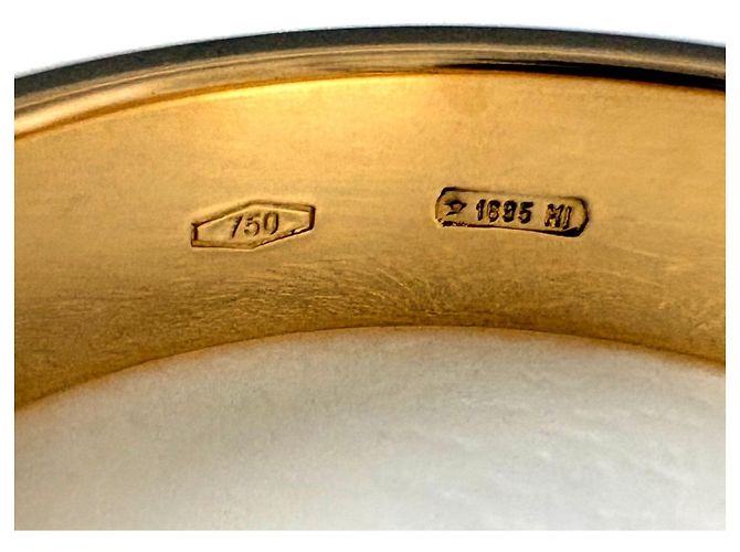 Anello Gucci Icon YG Yellow Gold Band - vista 7