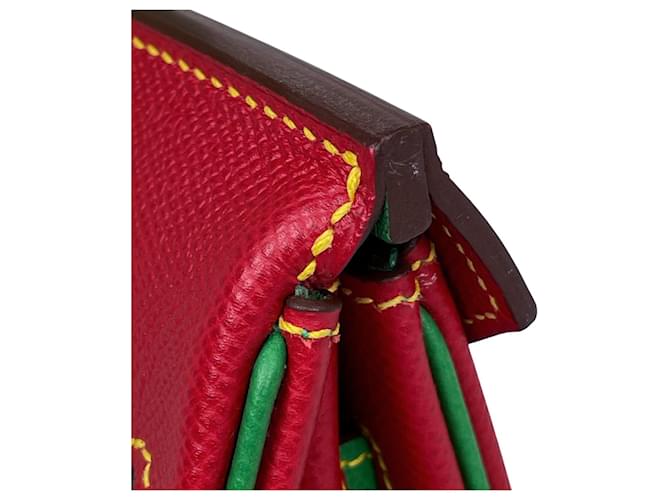 Hermès Borsa Hermes Birkin 30 Rosso Verde - vista 7