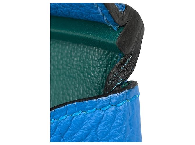 Hermès Borsa Hermes Birkin 30 in Blue Zanzibar - vista 11