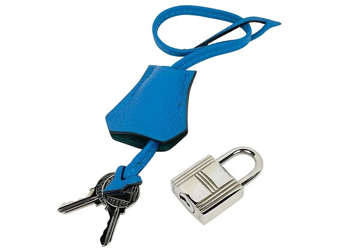 Hermès Borsa Hermes Birkin 30 in Blue Zanzibar - vista 13