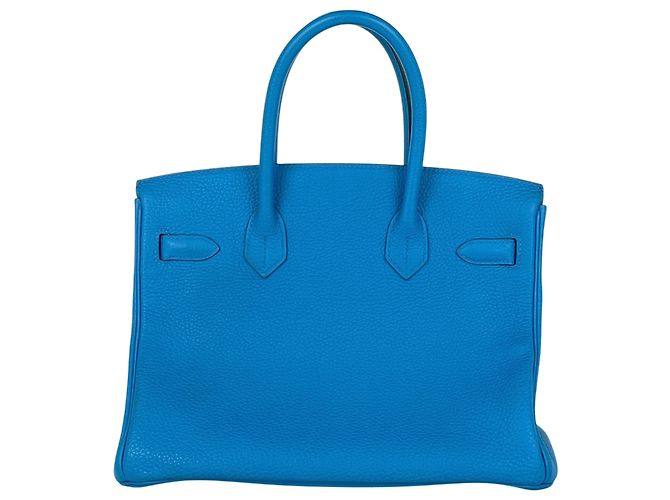Hermès Borsa Hermes Birkin 30 in Blue Zanzibar - vista 3