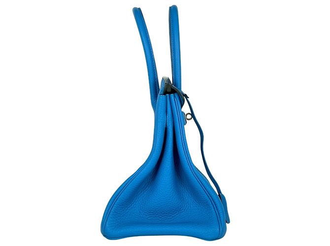 Hermès Borsa Hermes Birkin 30 in Blue Zanzibar - vista 4
