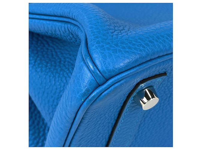 Hermès Borsa Hermes Birkin 30 in Blue Zanzibar - vista 6