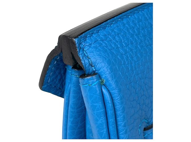 Hermès Borsa Hermes Birkin 30 in Blue Zanzibar - vista 8