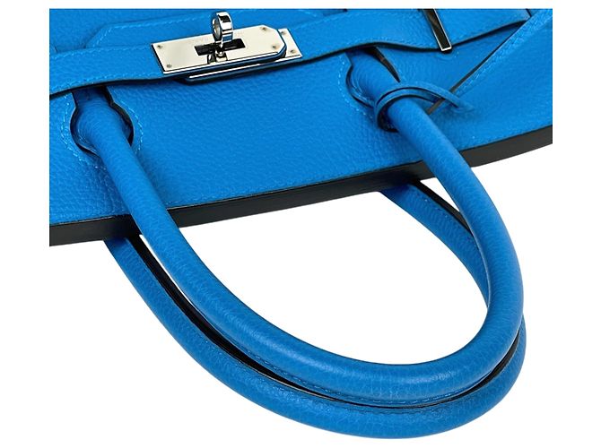 Hermès Borsa Hermes Birkin 30 in Blue Zanzibar - vista 9