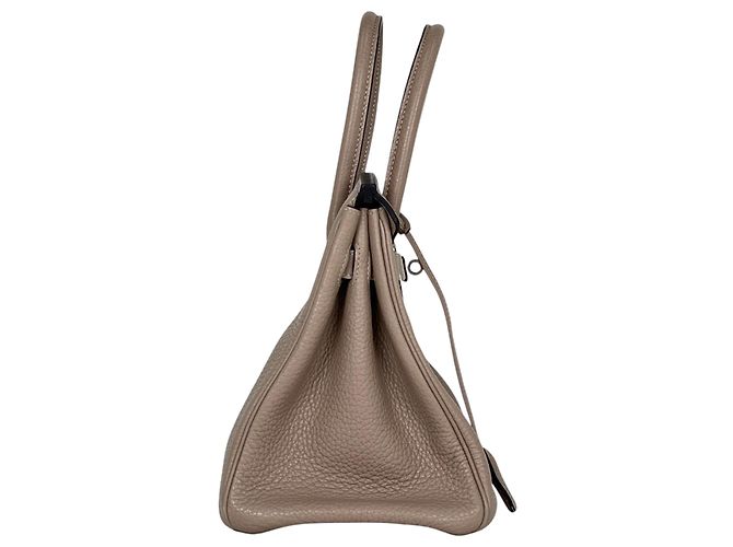 Hermès Borsa Hermes Birkin 30 in Turtledove Grey Grigio - vista 4