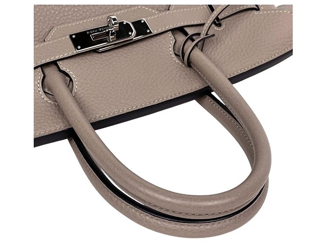 Hermès Borsa Hermes Birkin 30 in Turtledove Grey Grigio - vista 8