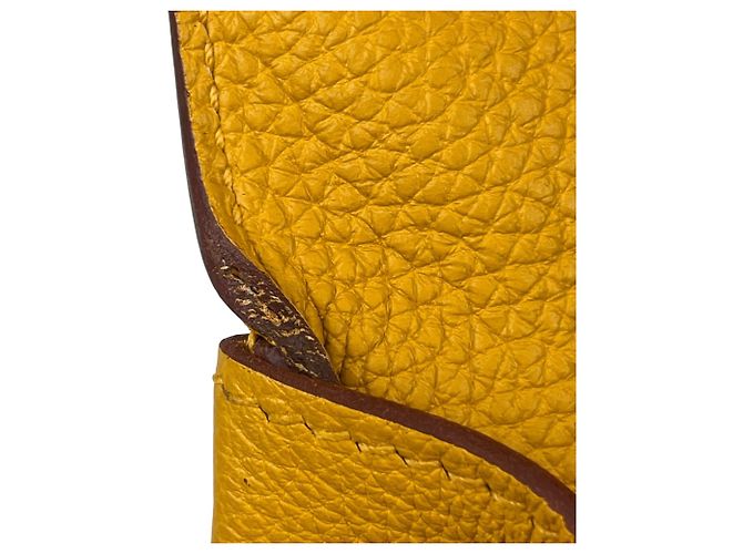 Hermès Borsa a tracolla Hermes Kelly 28 in pelle Togo Giallo - vista 10