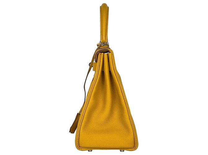 Hermès Borsa a tracolla Hermes Kelly 28 in pelle Togo Giallo - vista 2