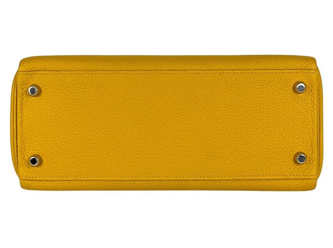 Hermès Borsa a tracolla Hermes Kelly 28 in pelle Togo Giallo - vista 5