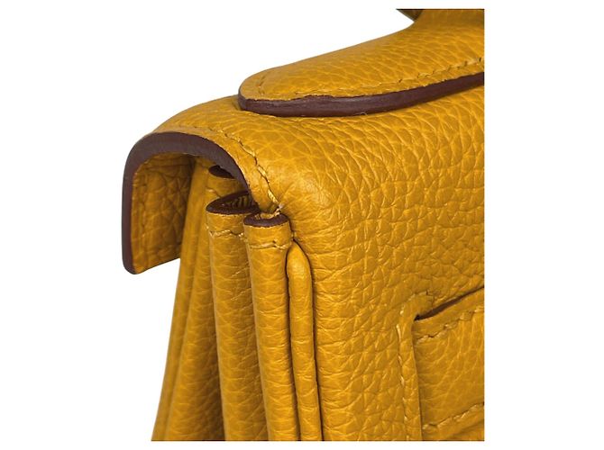 Hermès Borsa a tracolla Hermes Kelly 28 in pelle Togo Giallo - vista 7