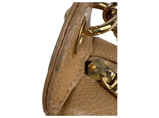Borsa a tracolla Chanel Coco Mark Chain Beige - vista 10
