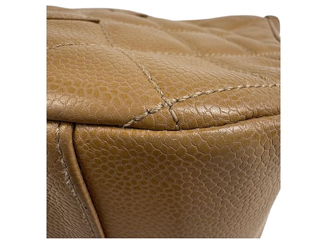 Borsa a tracolla Chanel Coco Mark Chain Beige - vista 7