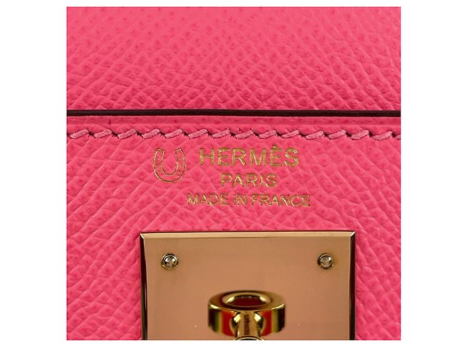 Hermès Borsa Hermes Kelly 28 Rosa Taupe - vista 10