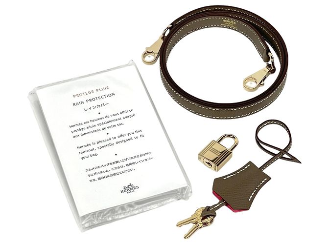 Hermès Borsa Hermes Kelly 28 Rosa Taupe - vista 13