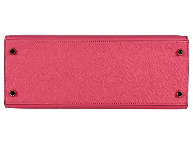 Hermès Borsa Hermes Kelly 28 Rosa Taupe - vista 5
