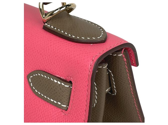 Hermès Borsa Hermes Kelly 28 Rosa Taupe - vista 7