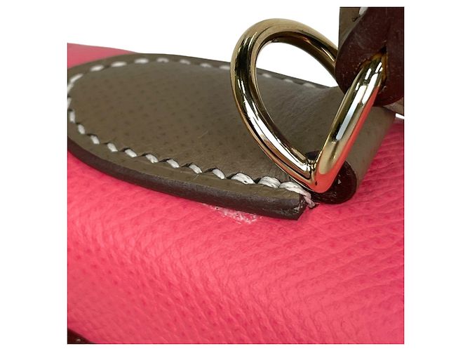 Hermès Borsa Hermes Kelly 28 Rosa Taupe - vista 8