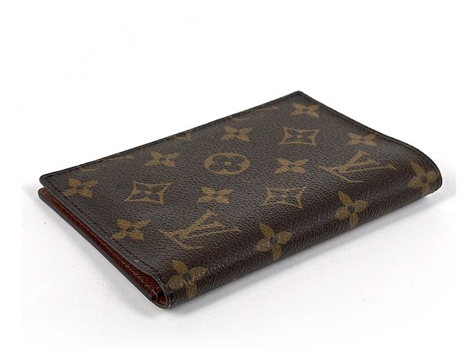 Cover per passaporto Louis Vuitton Monogram Brown Marrone - vista 2