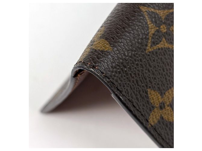 Cover per passaporto Louis Vuitton Monogram Brown Marrone - vista 3