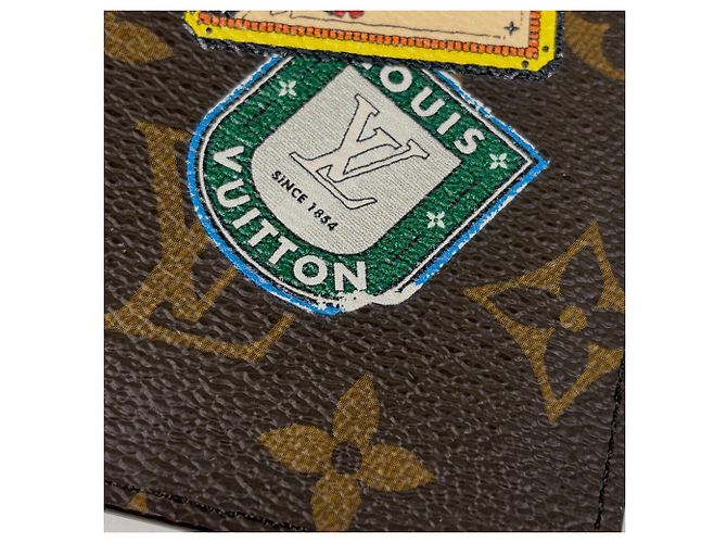 Cover per passaporto Louis Vuitton Monogram Brown Marrone - vista 4