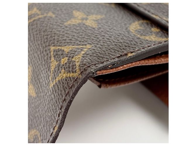 Portafoglio Tri-Fold Louis Vuitton in Monogram Marrone - vista 3