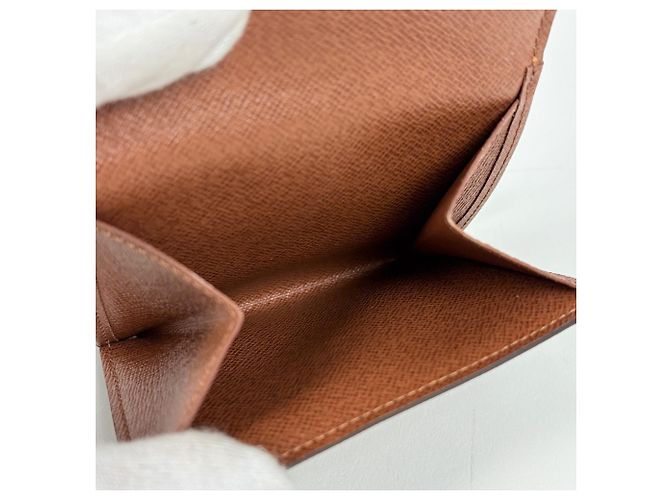Portafoglio Tri-Fold Louis Vuitton in Monogram Marrone - vista 4