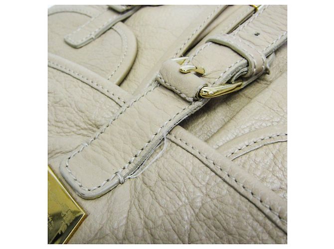Bulgari Bolsa de Ombro Bvlgari em Couro com Aba e Alça de Corrente Bege - vista 13