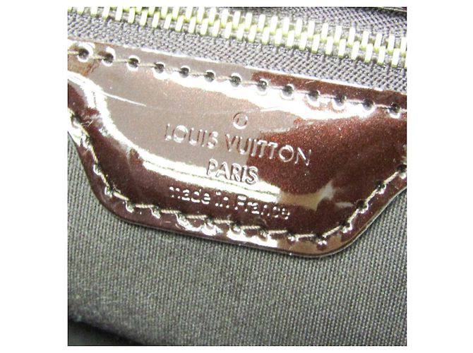 Borsa Louis Vuitton Monogram Vernis Wilshire PM Bordò - vista 12