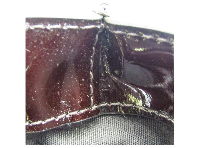 Borsa Louis Vuitton Monogram Vernis Wilshire PM Bordò - vista 13