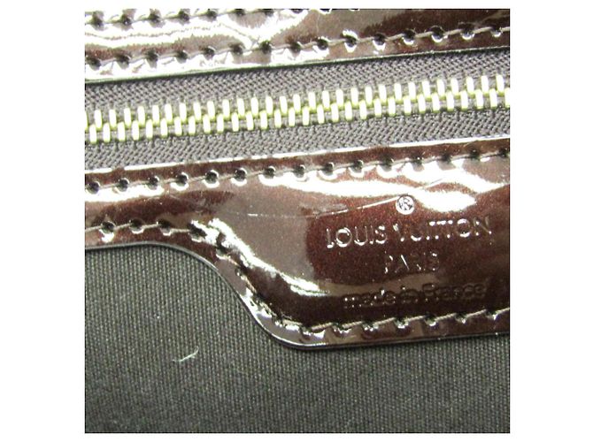 Borsa Louis Vuitton Monogram Vernis Wilshire PM Bordò - vista 14