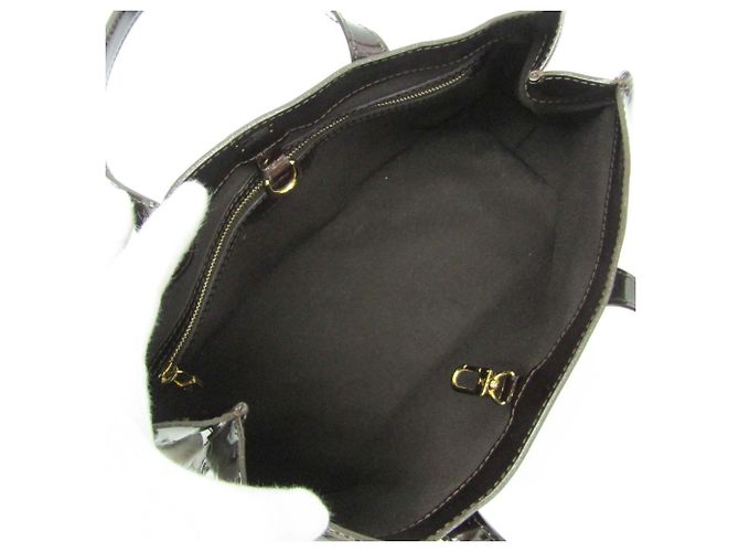 Borsa Louis Vuitton Monogram Vernis Wilshire PM Bordò - vista 4