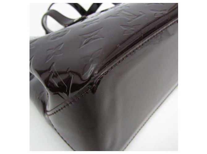 Borsa Louis Vuitton Monogram Vernis Wilshire PM Bordò - vista 5