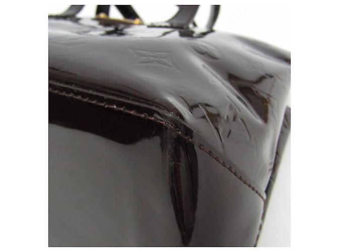 Borsa Louis Vuitton Monogram Vernis Wilshire PM Bordò - vista 6