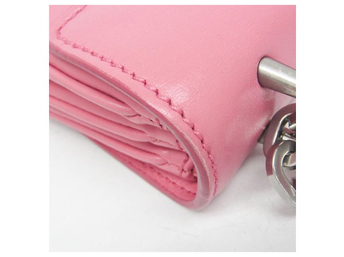 Borsa a tracolla in pelle da donna Prada SOFT CALF 1BD009 Rosa - vista 10