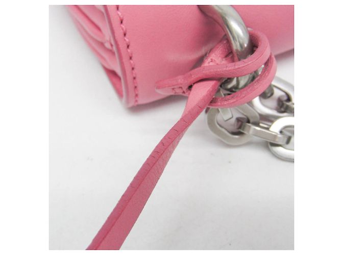 Borsa a tracolla in pelle da donna Prada SOFT CALF 1BD009 Rosa - vista 12