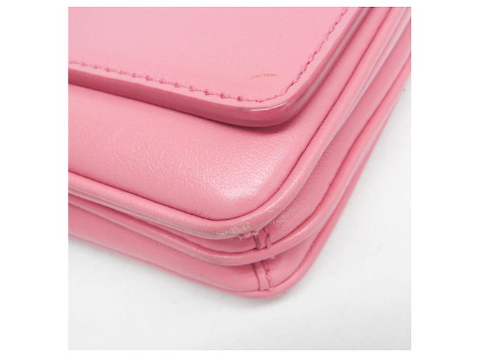 Borsa a tracolla in pelle da donna Prada SOFT CALF 1BD009 Rosa - vista 5