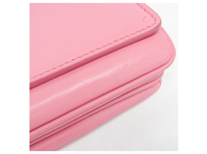 Borsa a tracolla in pelle da donna Prada SOFT CALF 1BD009 Rosa - vista 8