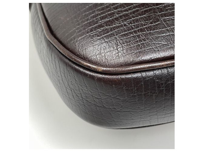 Bolso de hombro Gucci de lona GG marrón Castaño - vista 3