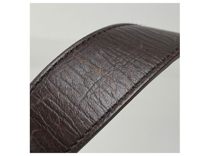 Bolso de hombro Gucci de lona GG marrón Castaño - vista 6