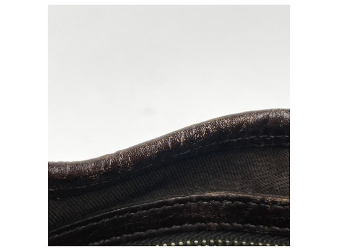 Bolso de hombro Gucci de lona GG marrón Castaño - vista 8