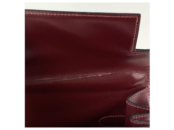 Hermès Borsa Hermes Kelly 32 in Rouge H Rosso - vista 10