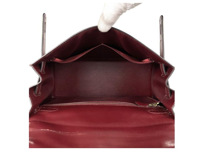 Hermès Borsa Hermes Kelly 32 in Rouge H Rosso - vista 12