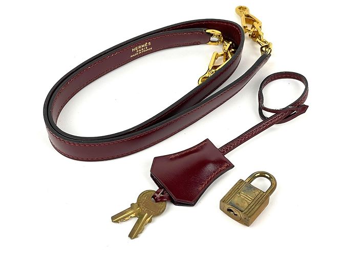 Hermès Borsa Hermes Kelly 32 in Rouge H Rosso - vista 13