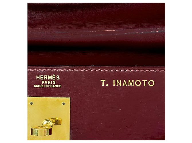 Hermès Borsa Hermes Kelly 32 in Rouge H Rosso - vista 7