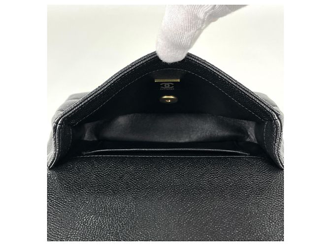 Borsa a tracolla Chanel Matelassé Coco Mark Chain Nero - vista 6