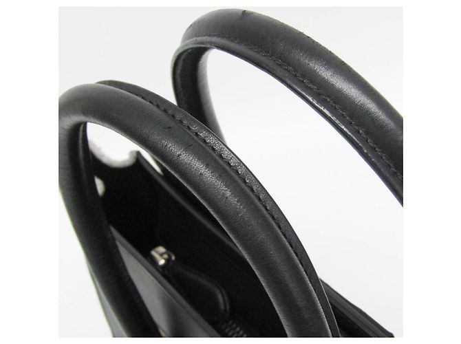 Céline Borsa a mano Celine Luggage Micro Shopper Marrone Nero Giallo - vista 13