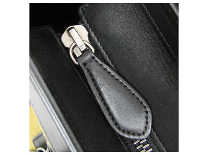 Céline Borsa a mano Celine Luggage Micro Shopper Marrone Nero Giallo - vista 15