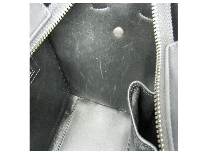 Céline Borsa a mano Celine Luggage Micro Shopper Marrone Nero Giallo - vista 16
