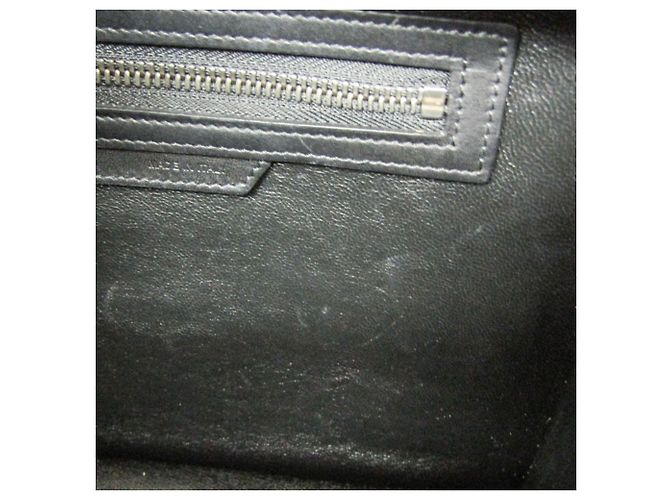 Céline Borsa a mano Celine Luggage Micro Shopper Marrone Nero Giallo - vista 18